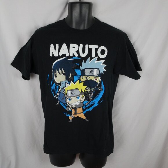 Naruto Shippuden Black Shirt Size M - Picture 1 of 8